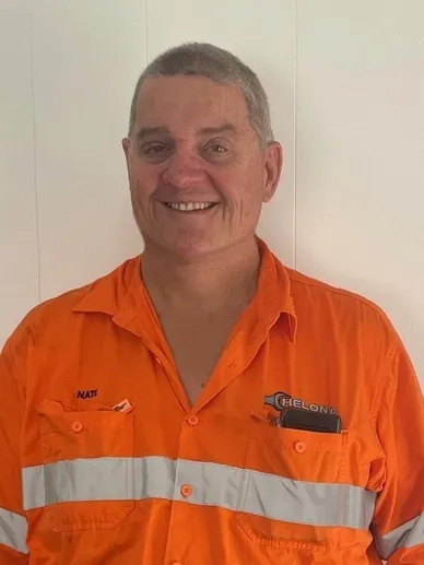 Portrait of Nathan Allen in Chelona Group high-visibility work shirt